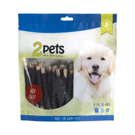 2pets Chewing Sticks 30-pack Beef