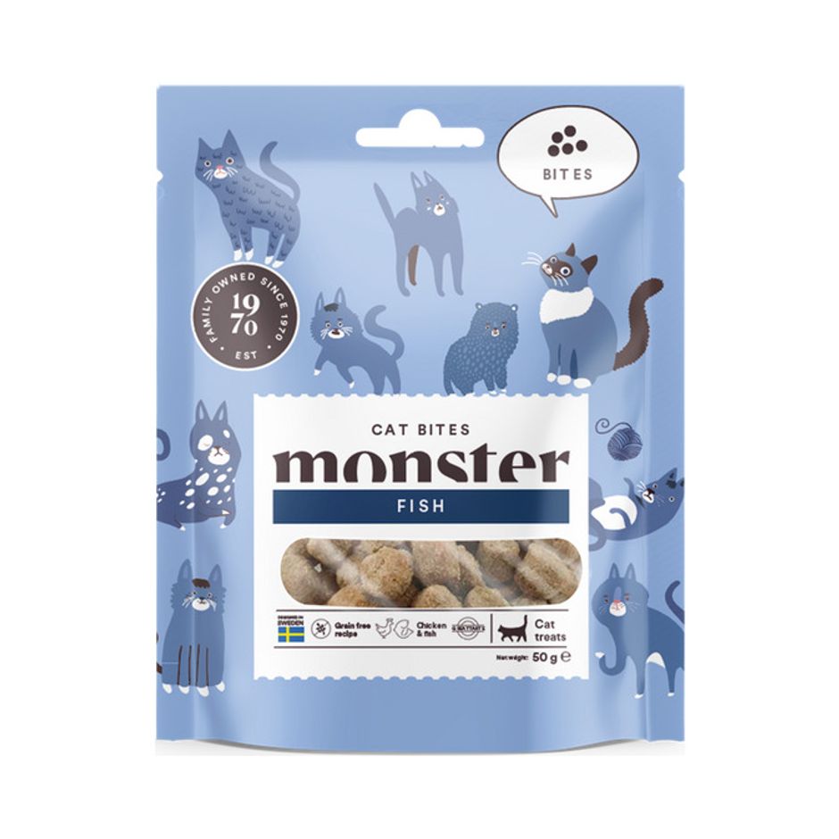 Buy Monster Cat Soft Bites Fish for your dog or cat Tinybuddy