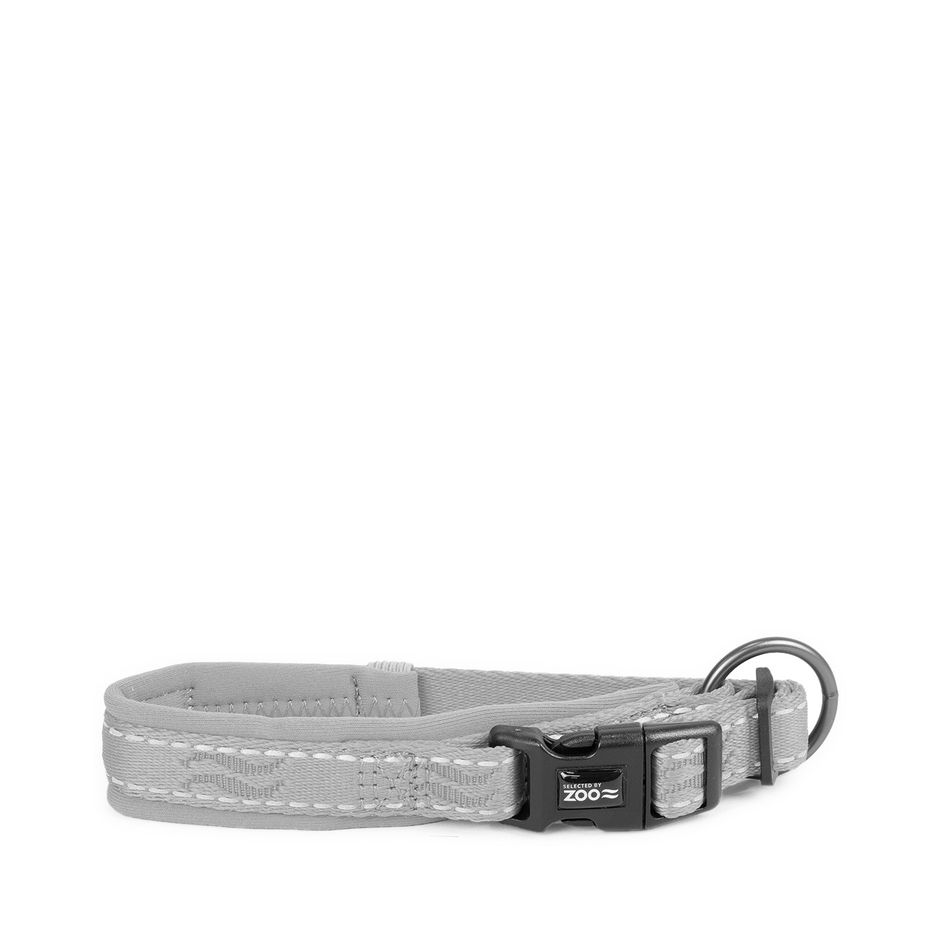 Buy Rufus Adjustable Padded Collar Gray for your dog | Tinybuddy
