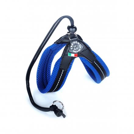 Tre Ponti Harness With Cord - Mesh / Blue