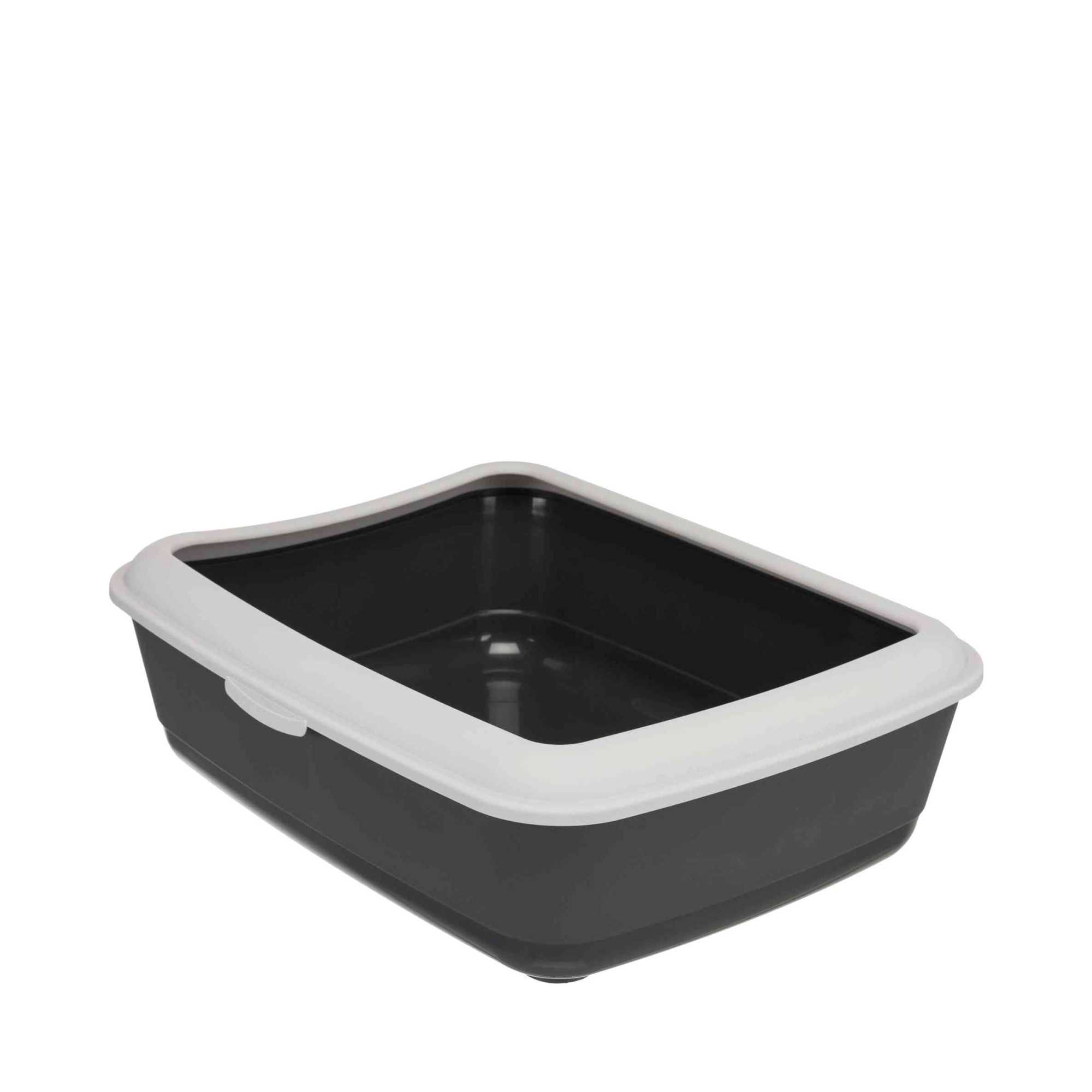 Buy Classic Litter Box with Rim Dark Grey Tinybuddy