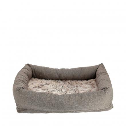Classy Memory Foam Dog Bed Beige
