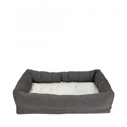 Classy Memory Foam Dog Bed Grey