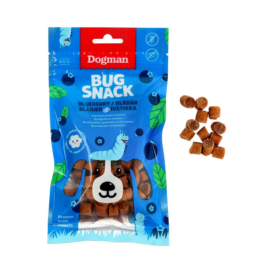 Hændelse Centimeter Konfrontere Buy Dogman Bug Snack Blueberry for your dog | Tinybuddy