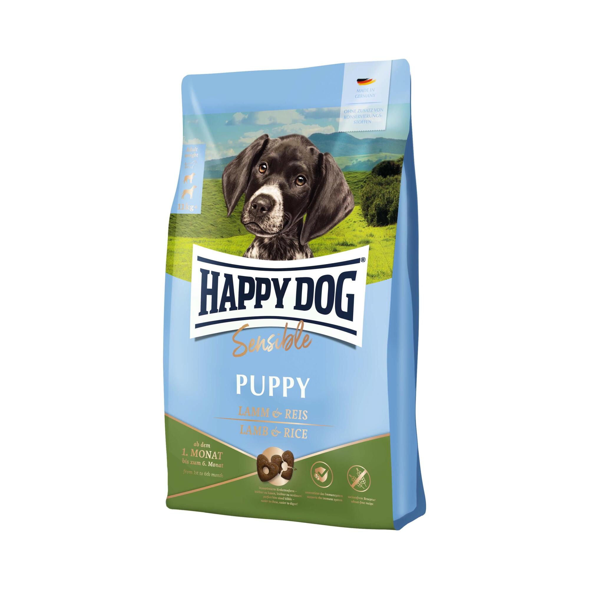 samtale Hysterisk morsom Optagelsesgebyr Buy Happy Dog Sensible Puppy Lamb & Rice for your dog | Tinybuddy