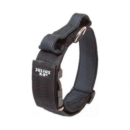 Julius-K9 C&G Dog Collar With Grip - Black