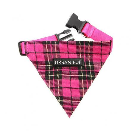 Urban Pup Bandana - Pink Tartan