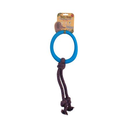 Beco Hoop On A Rope Dog Toy - Blue