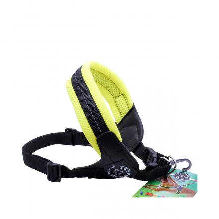 Tre Ponti Adjustable Harness With Buckle - Mesh / Neon Yellow
