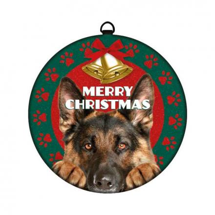 Christmas Decoration With Dog Motif Schäfer