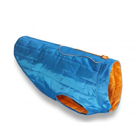 Kurgo Loft Dog Jacket - Blue/Orange