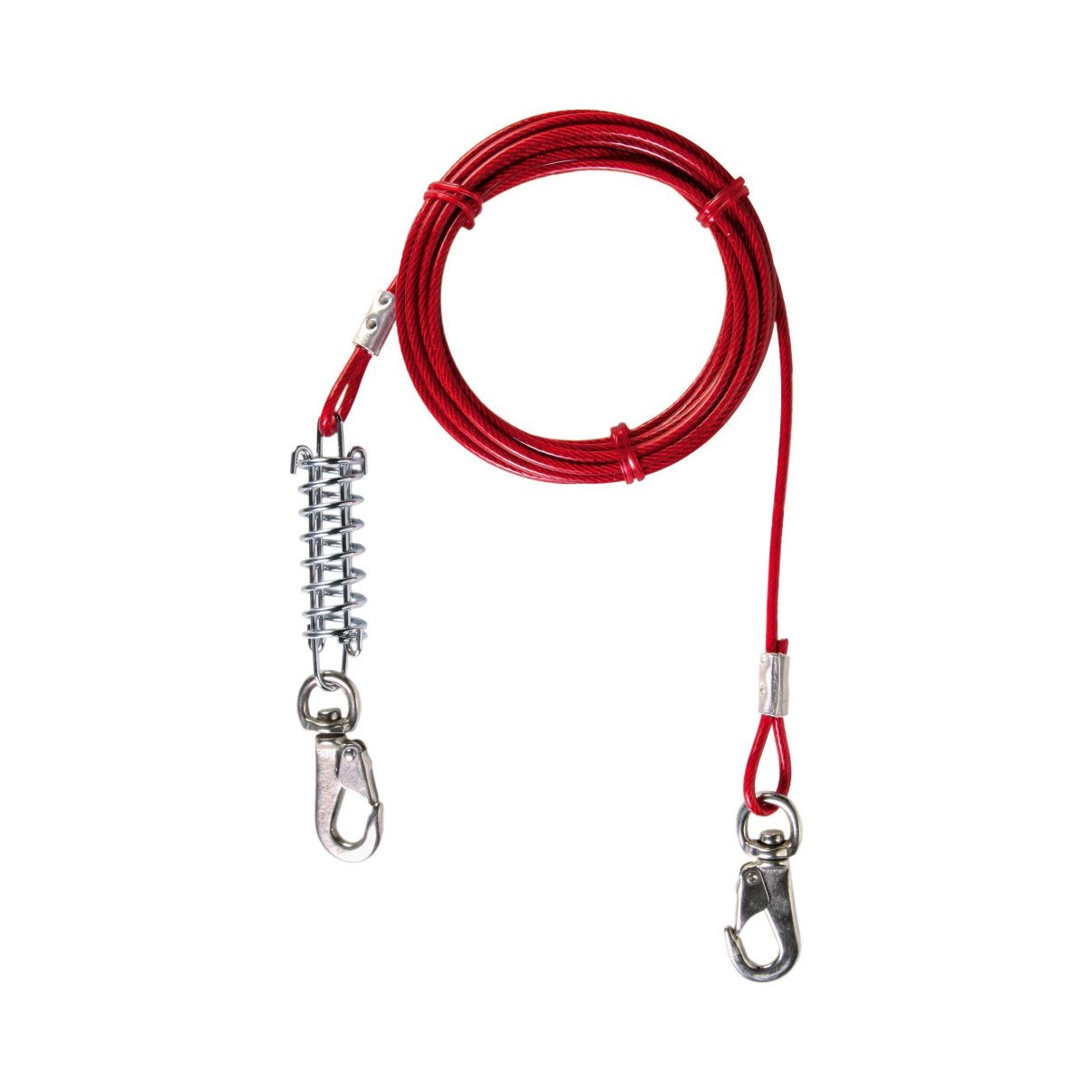 with Heavy Duty Metal Swivel Hooks for Camping Outdoor Yard SOMIDE 10ft-15ft Dog Tie Out Cable for Pet Up to 396 Pounds 