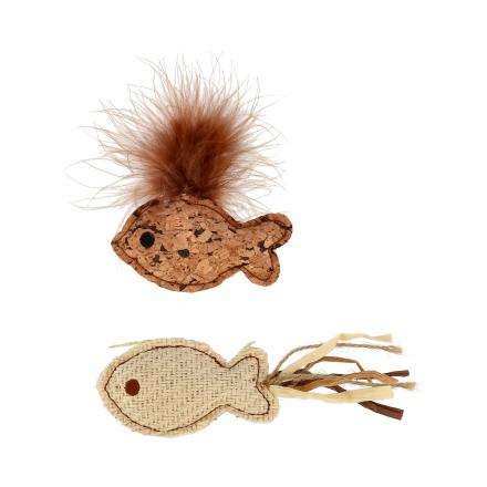 Natural Cat Toy 2-pack Fish