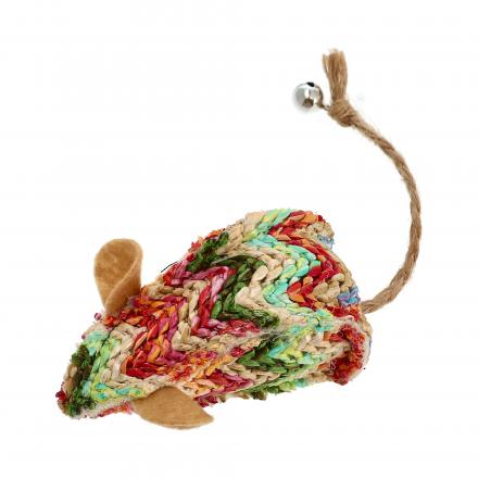 Natural Cat Toy Mouse Colored