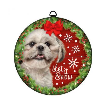 Christmas Decoration With Dog Motif Shih Tzu