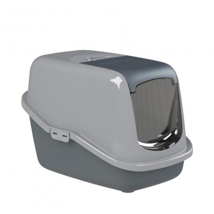 PeeWee Eco Litter Box With Lid - Grey/Dark grey