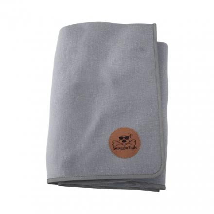 Plaid Dog Blanket - Moon grey