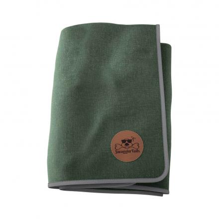 Plaid Dog Blanket - Forest Green
