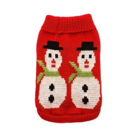 Knitted Christmas Sweater Snowman
