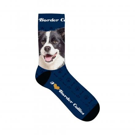 Socks with Dog Motif Border Collie