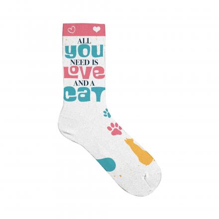 Socks With Cat Motif All You Need Is Cat